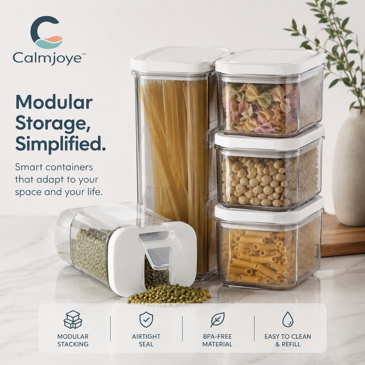 Calmjoye™ FlexiStack Pantry System