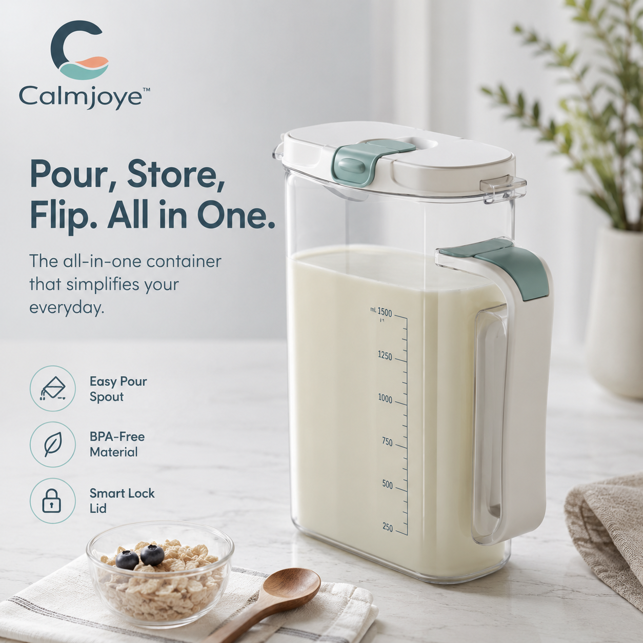 Calmjoye™ SmartPour Pantry Dispenser