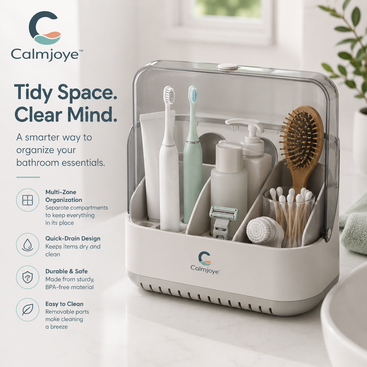 Calmjoye™ AquaShield Hygiene Organizer